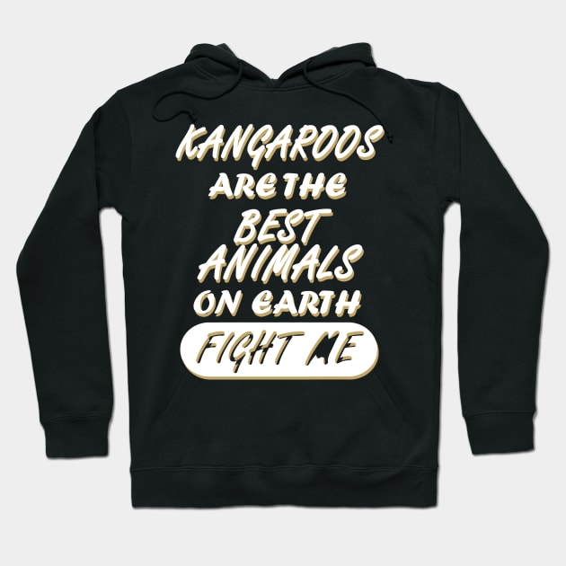 Kangaroo Australia Outback Steppe Saying Hoodie by FindYourFavouriteDesign